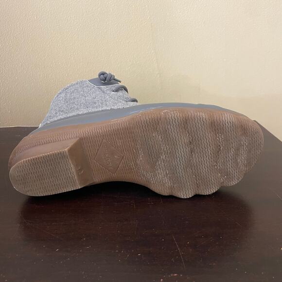Sperry Syren Gulf Grey Quilted Wool Duck Boots - Picture 7 of 7